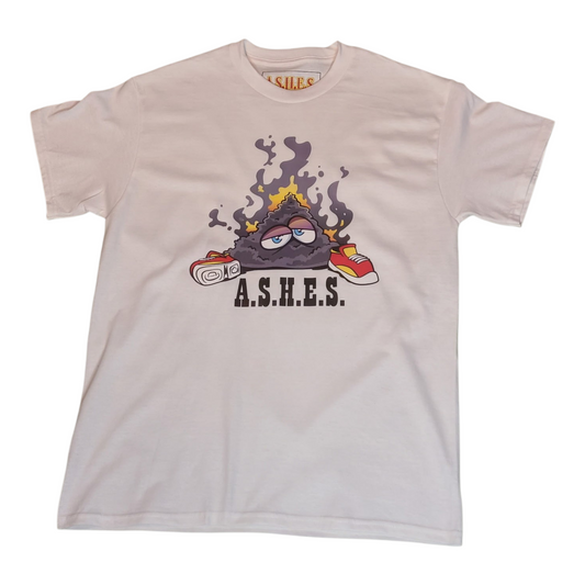 A.S.H.E.S. Mascot Graphic Boxy T-Shirt – White