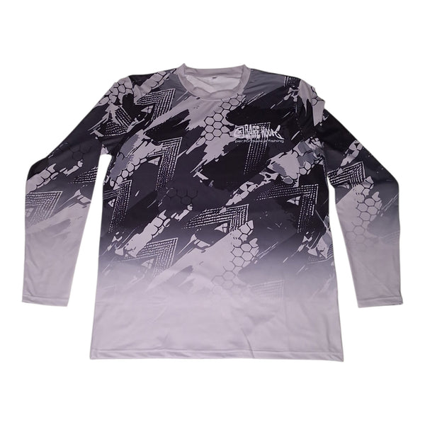 BareHook Performance Fishing Long Sleeve UV Fishing Shirt – Grey Camo