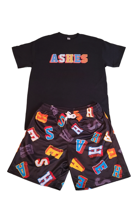 *NEW* A.S.H.E.S. ALLOVER Dripfit Outfit (BLACK ON BLACK)