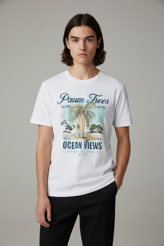 Paumtrees Ocean views White tee